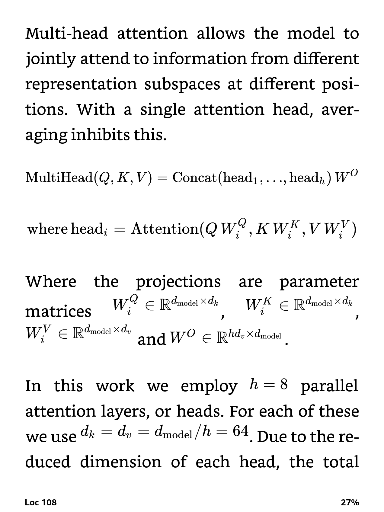 The same page reflowed as an EPUB on a Kindle