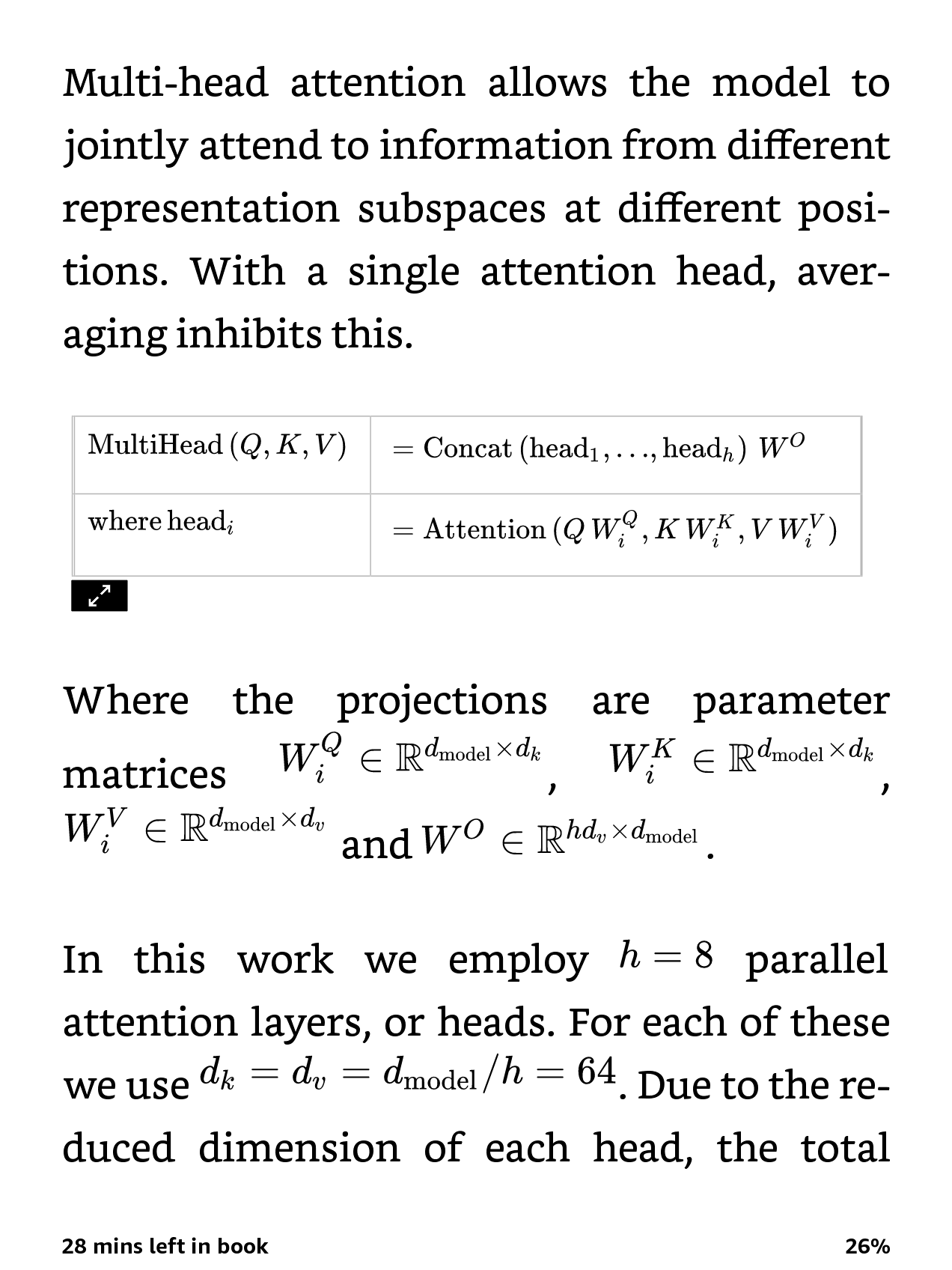 The same page reflowed as an EPUB on a Kindle